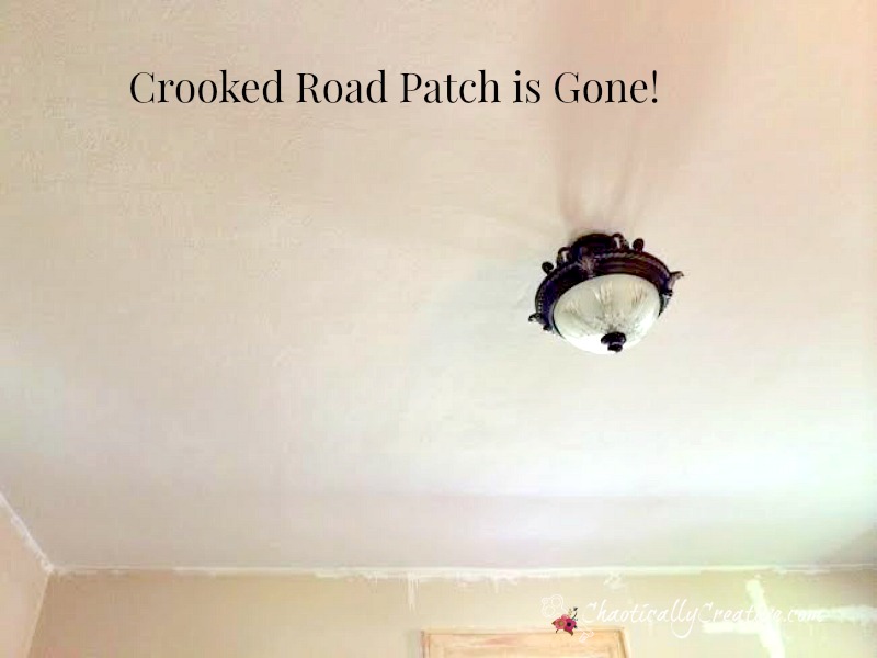 Patched Textured Plaster Ceiling Chaotically Creative