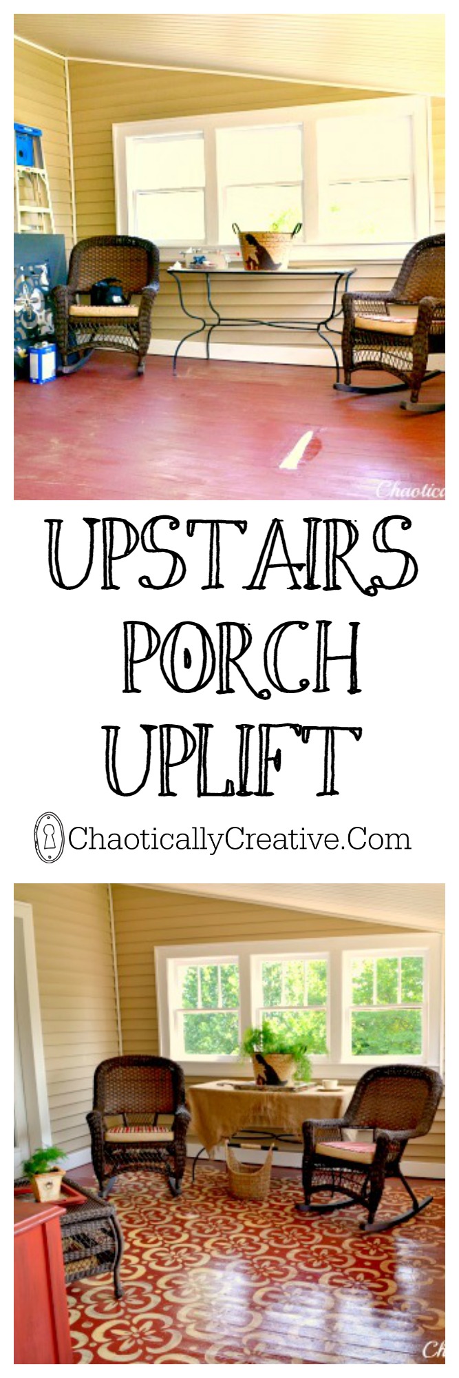 Upstairs Porch Uplift Collage