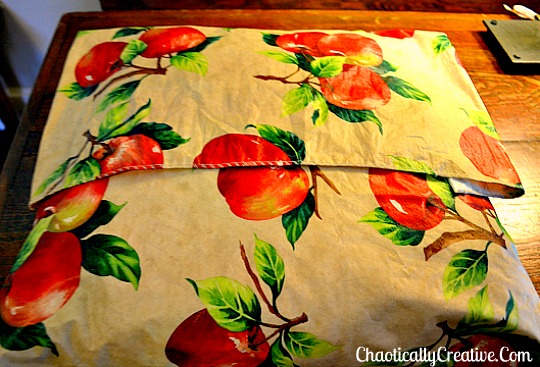 Vinyl Tablecloth Pillow