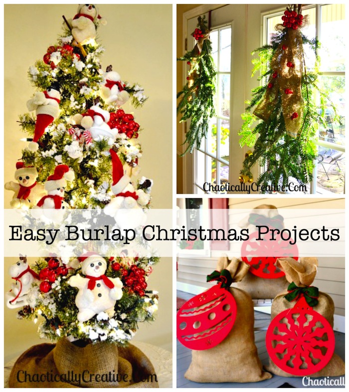 Easy Burlap Christmas Projects