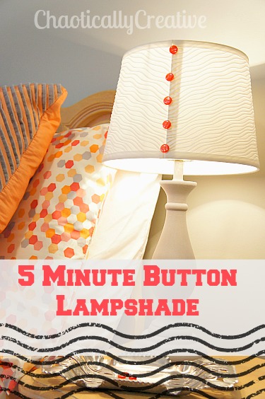 5 minute button lampshade