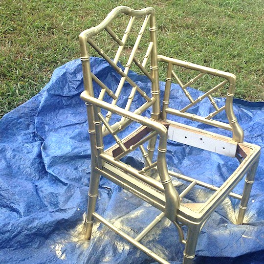 spray paint chair