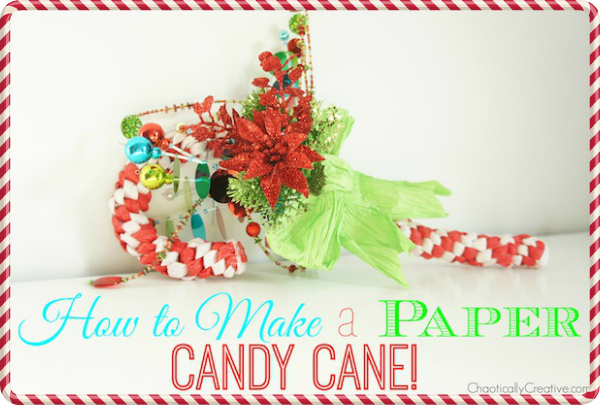 how to make a paper candy cane