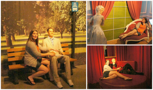 Mommy having fun at Hollywood Wax Museum