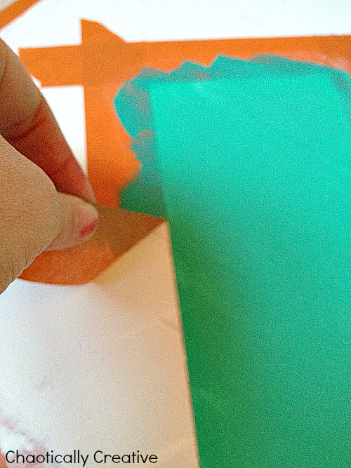 peeling from tape textured surface