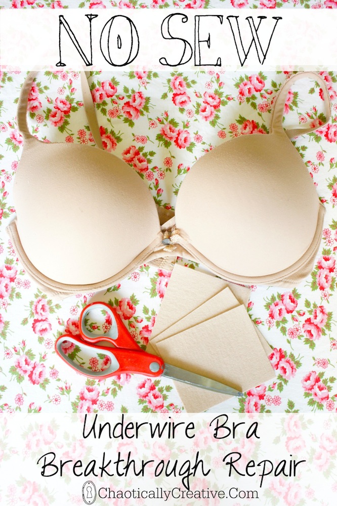 How to Repair An Underwire Bra - Chaotically Creative
