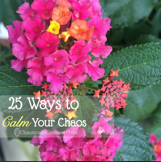 25 Ways to Calm Your Chaos