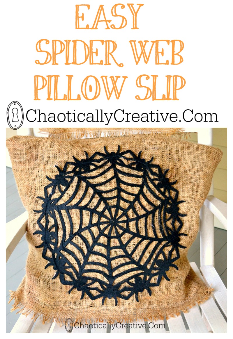 Easy Spider Web Pillow Slip