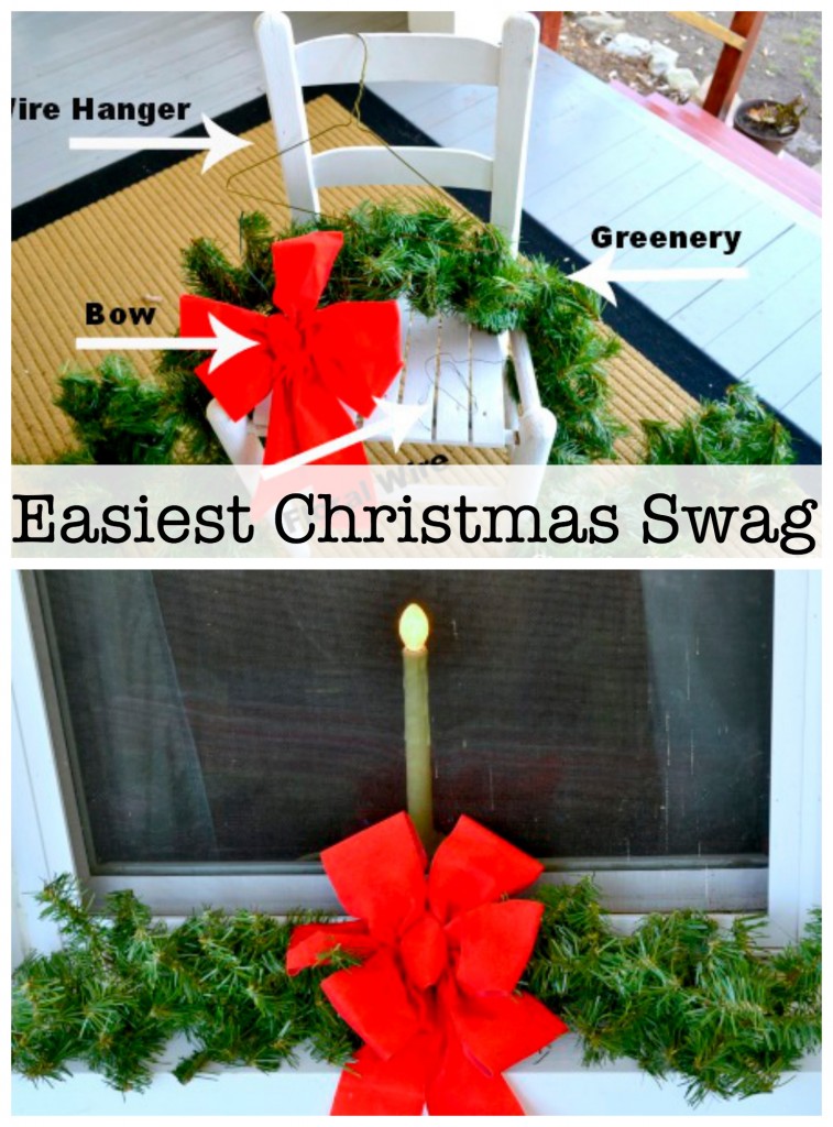 Easiest Christmas Swag