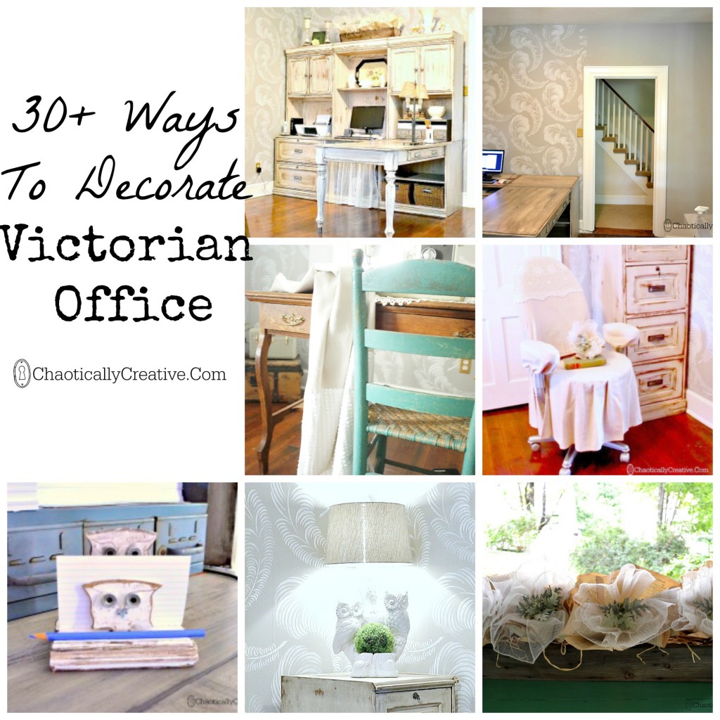 Tons of tips on decorating a real victorian office