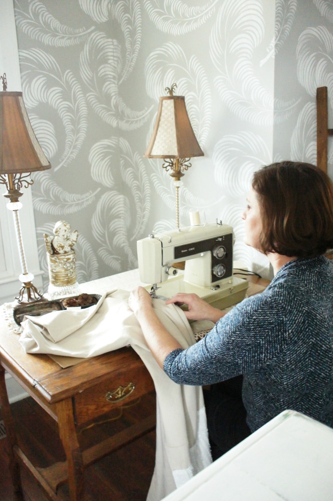 mom's sewing table