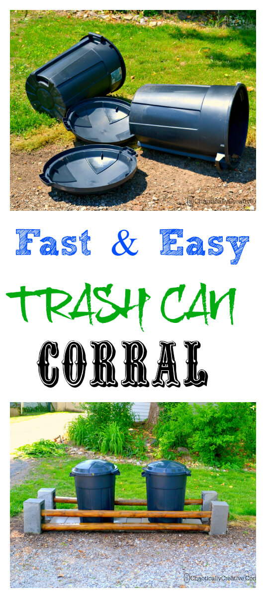 Trash Can Corral collage