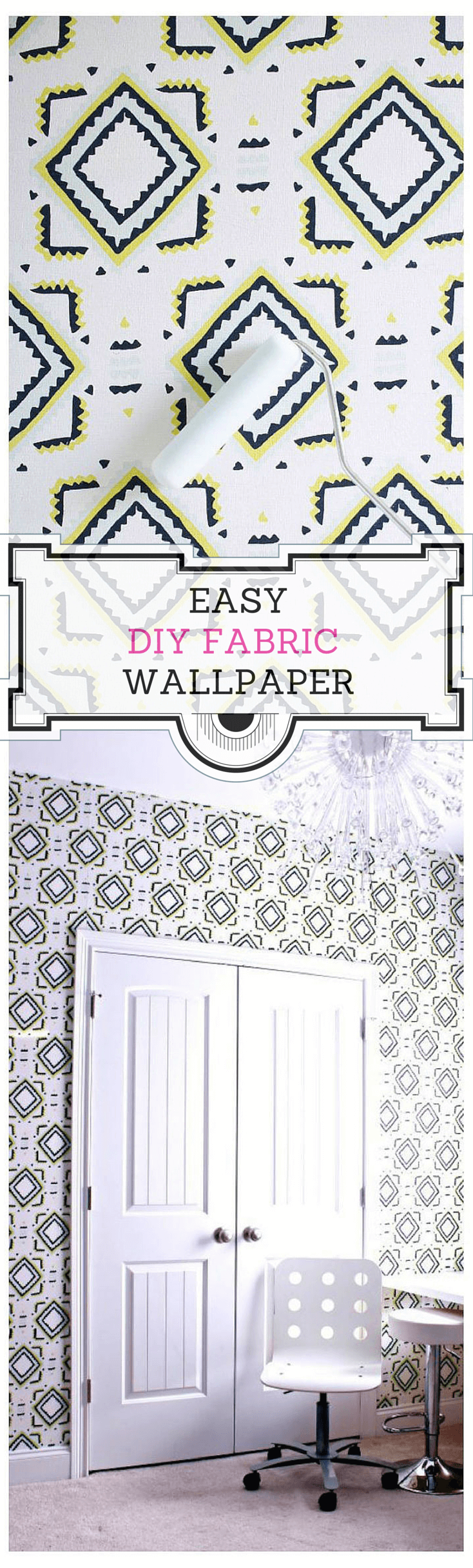 how to wallpaper a room with fabric