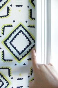 DIY Fabric Wallpaper - Chaotically Creative