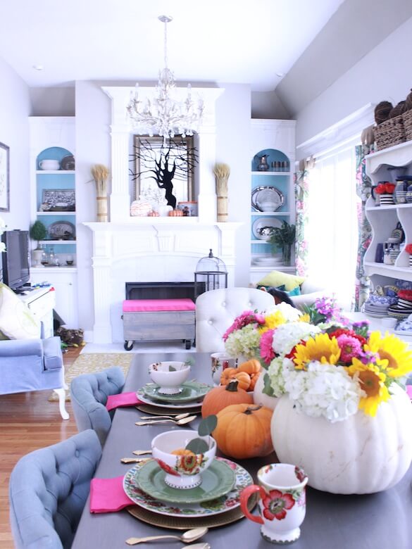 colorful fall home tour