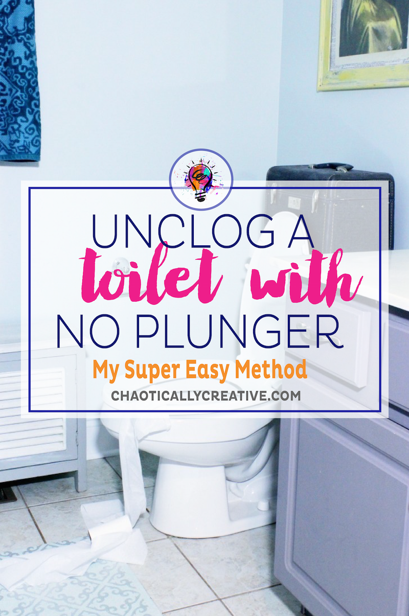Unclog a toilet without a plunger