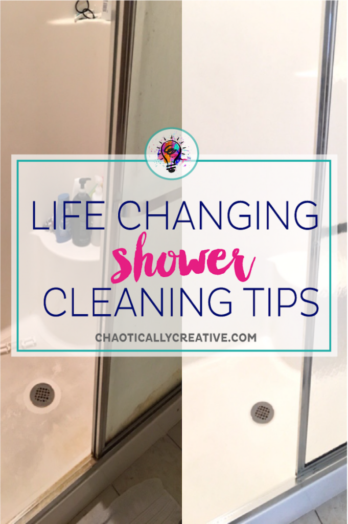 Housekeeping: How to Deep Clean a Shower - Chaotically Creative