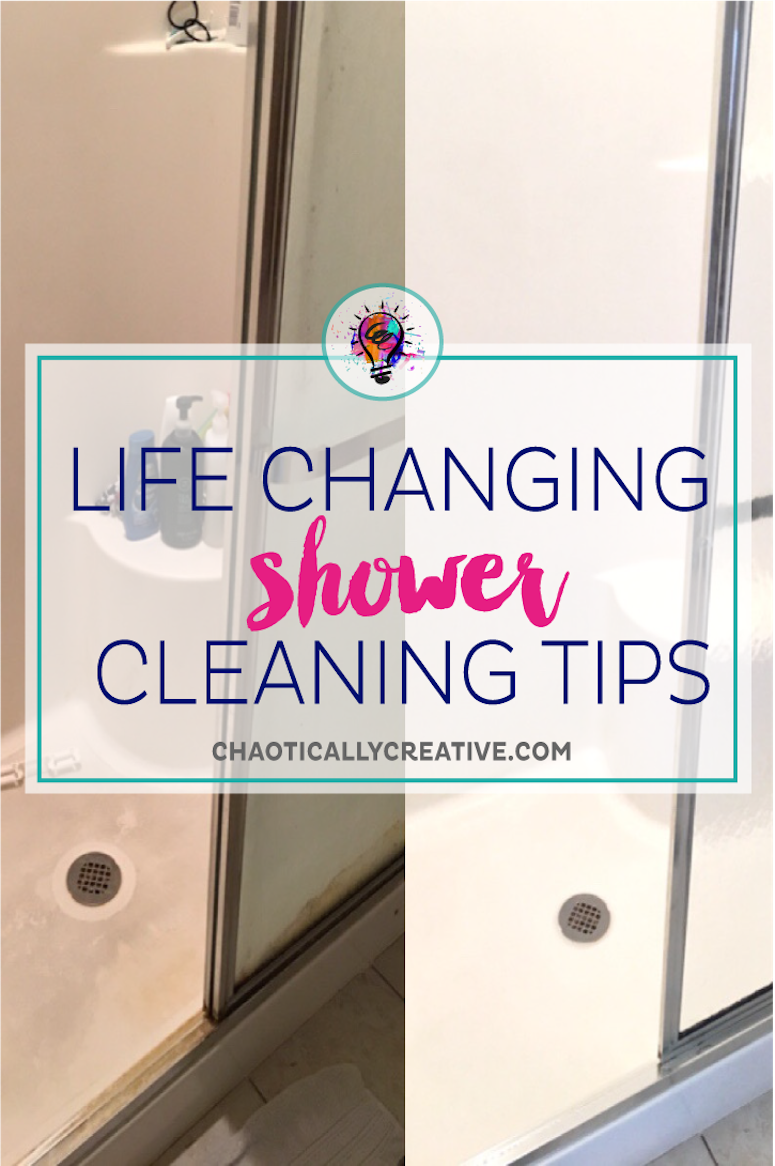 learn my life changing tips on how to deep clean a shower