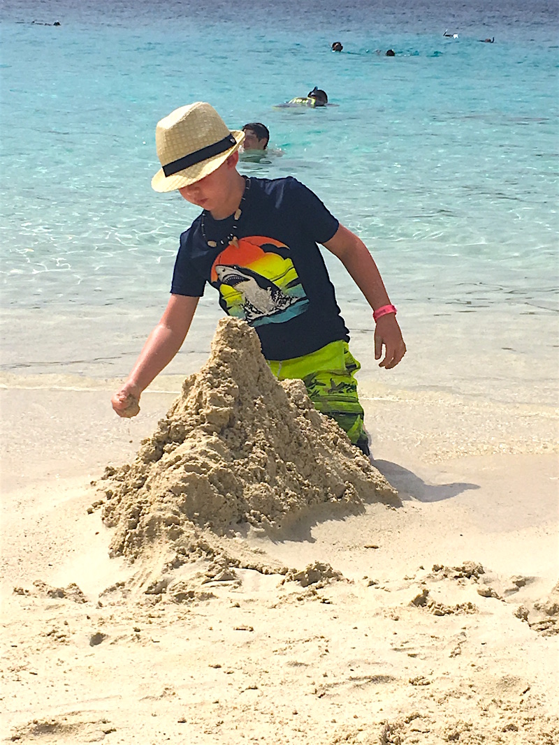 Building a Sandcastle in the Virgin Islands