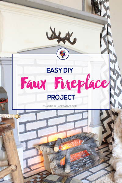 Easy DiY Faux Fireplace Tutorial
