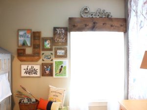 Easy DIY Wooden Window Cornice - Chaotically Creative