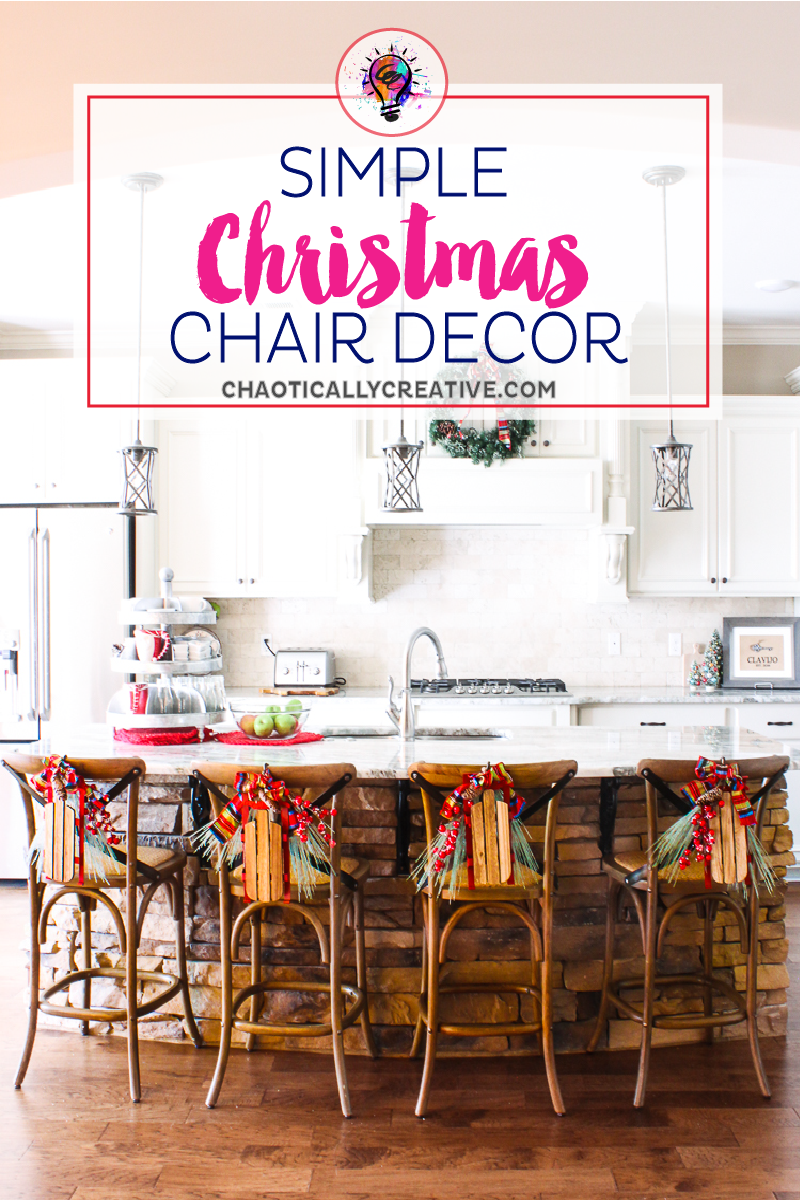 How to make simple and affordable holiday chair decor