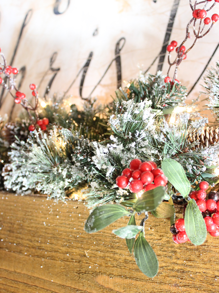 add-berry-sprays-to-faux-greenery-and-garland