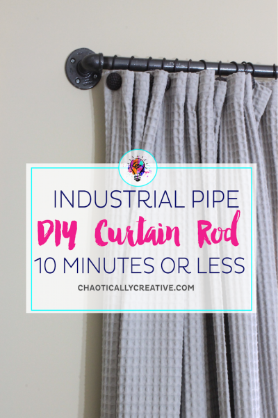 Easy DIY Industrial Pipe Curtain Rod