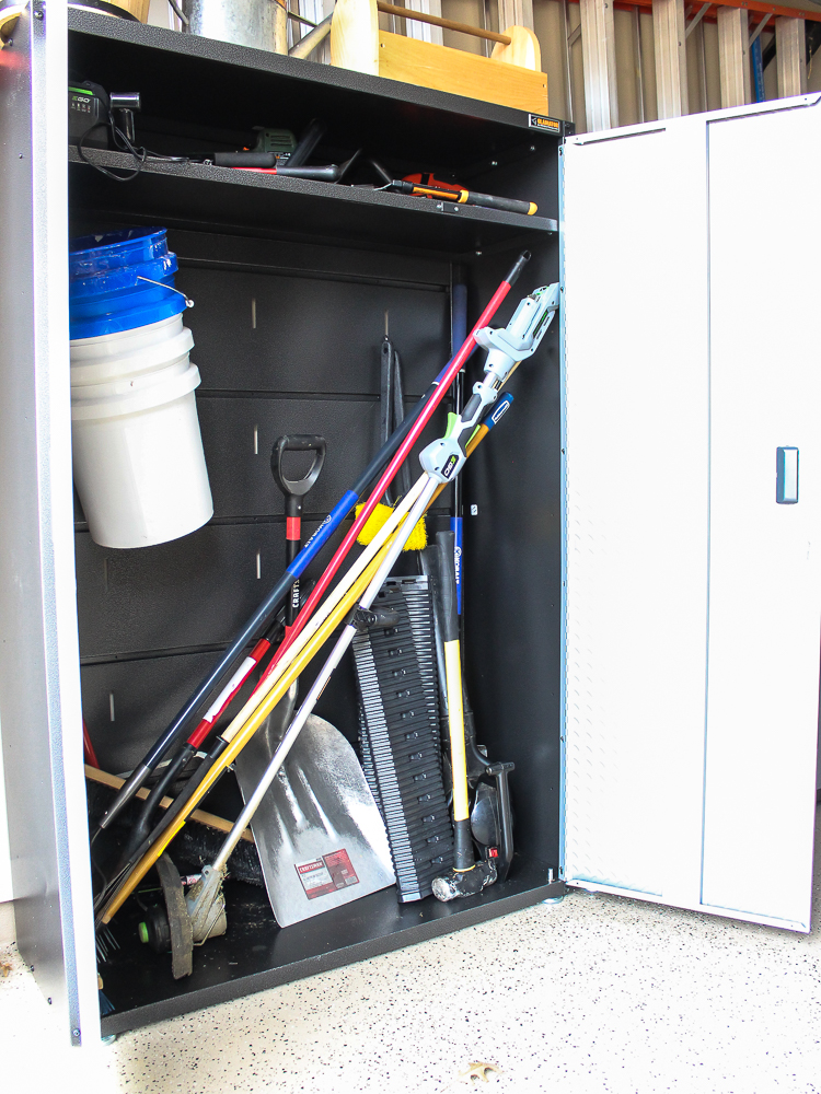 Organizing a Small Garage Using Storage Cabinets