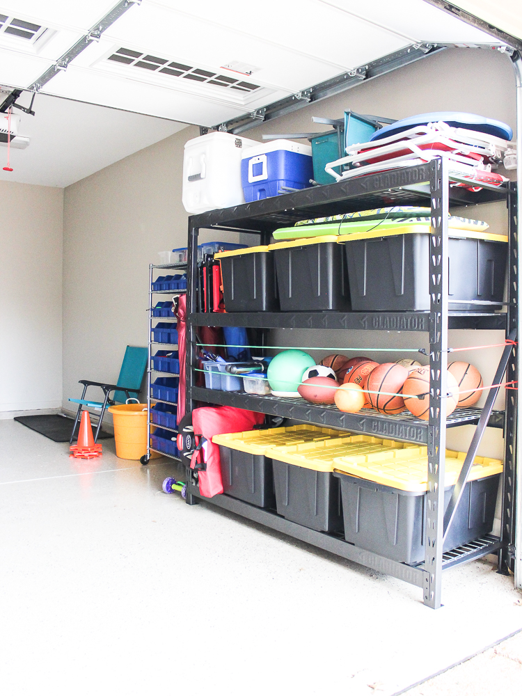 Organizing a Small Garage with Shelving